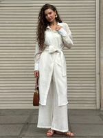 Ensemble Kimono Blanc Léger Long - Vignette | Kimono Japon