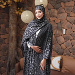 Kimono Abaya Léopard Noir - Vignette | Kimono Japon