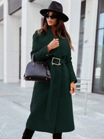 Manteau à Ceinture Style Kimono Vert - Vignette | Kimono Japon