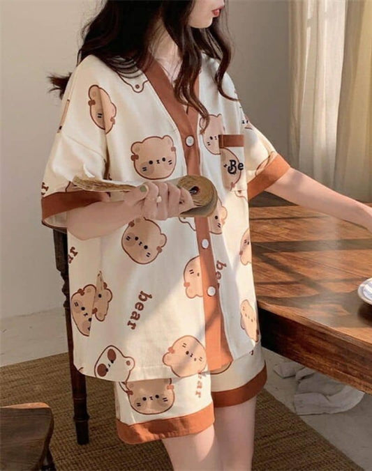 Pyjama Kimono Femme Ours