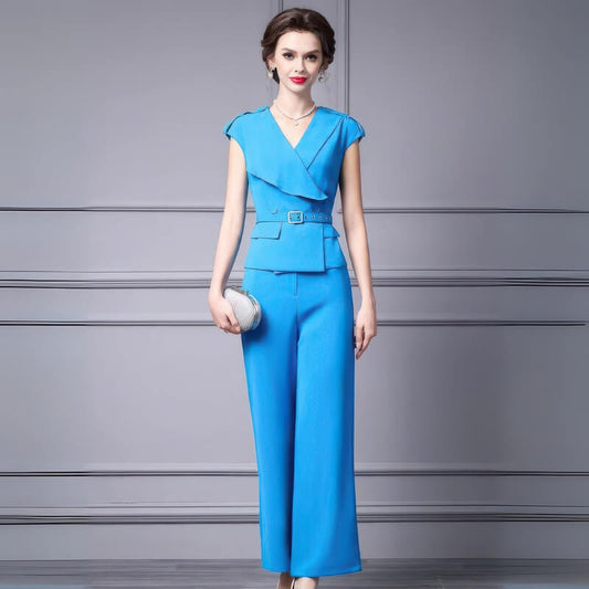 Ensemble Kimono Bleu Ceinturé