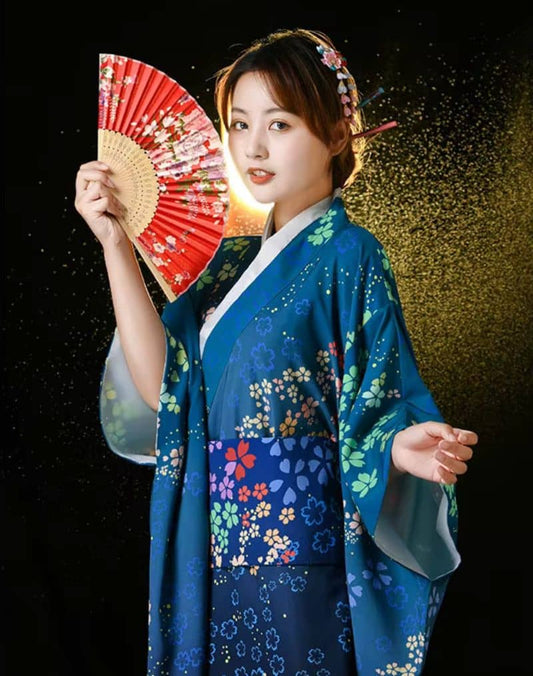 Kimono Soyeux Femme Japon