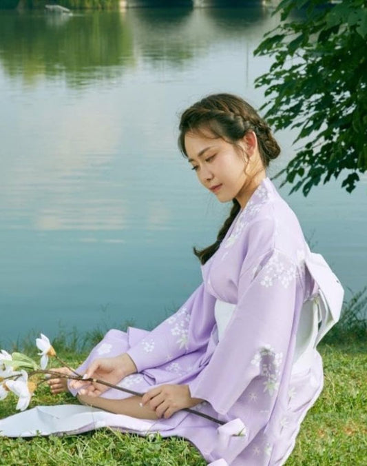 Kimono Japonais Violette