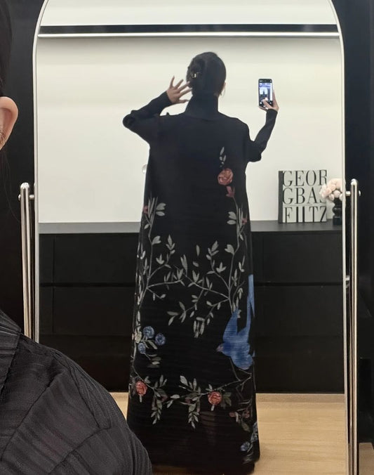 Kimono Abaya Long Fleuri