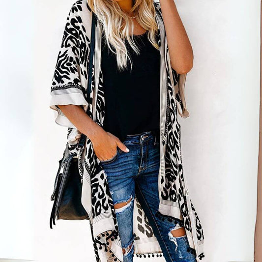 Veste Kimono Plage Longue