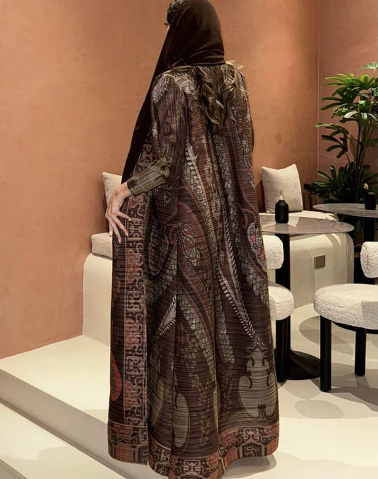 Kimono Abaya Marron Raffiné