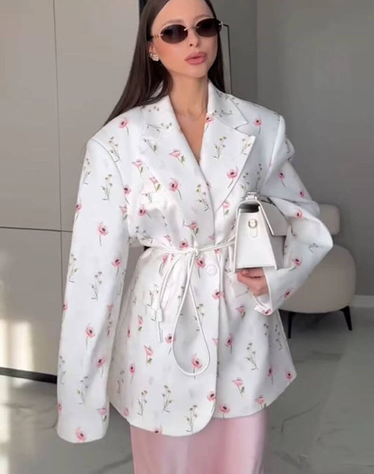 Manteau Style Kimono Floral