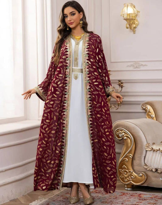 Ensemble Abaya Kimono de Luxe Femme