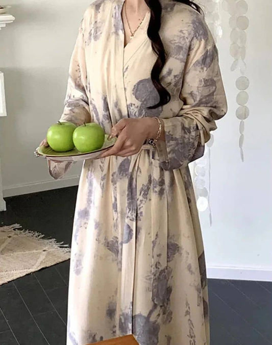 Ensemble Pyjama Kimono Long Élégant