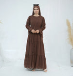 Ensemble Kimono Abaya Café - Vignette | Kimono Japon