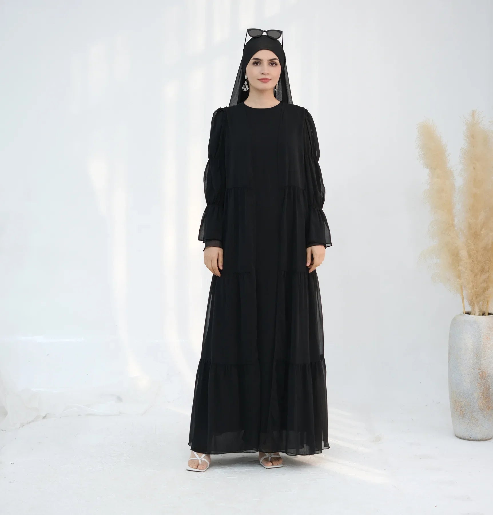 Ensemble Kimono Abaya Noir