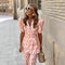 Ensemble Kimono à Manches Courtes Bouffantes