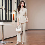 Ensemble Kimono à Bouton Beige - Vignette | Kimono Japon