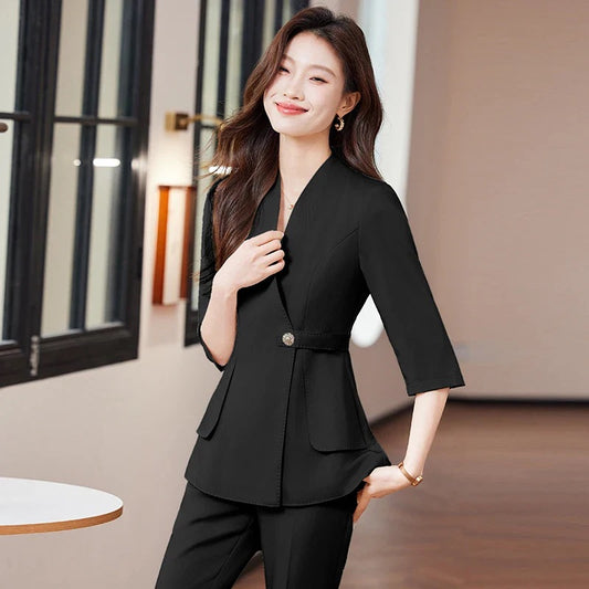 Ensemble Kimono Noir Blazer