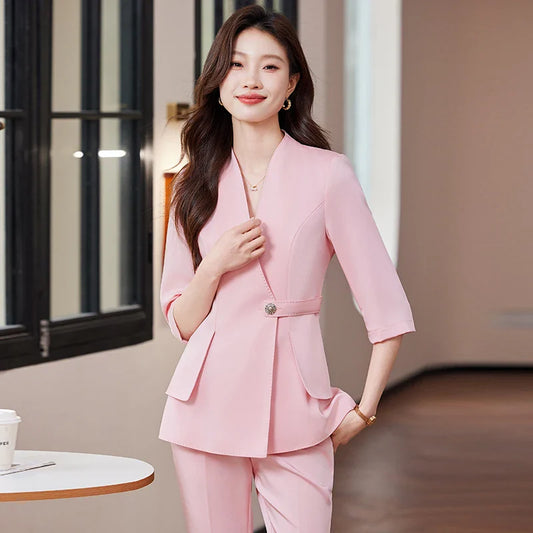 Ensemble Kimono Élégant Rose Femme