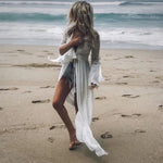 Kimono Bohème Blanc Dos Nu - Vignette | Kimono Japon