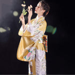 Kimono Japonais Jaune - Vignette | Kimono Japon