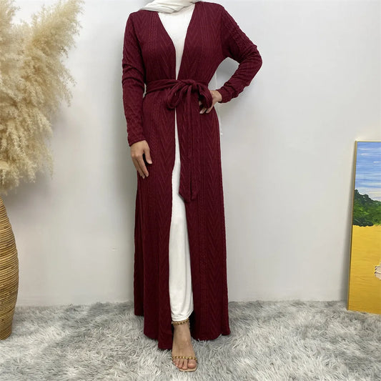 Kimono Abaya Bordeaux Cardigan