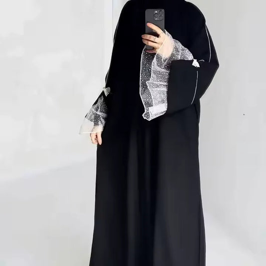 Kimono Abaya Manches en Dentelles