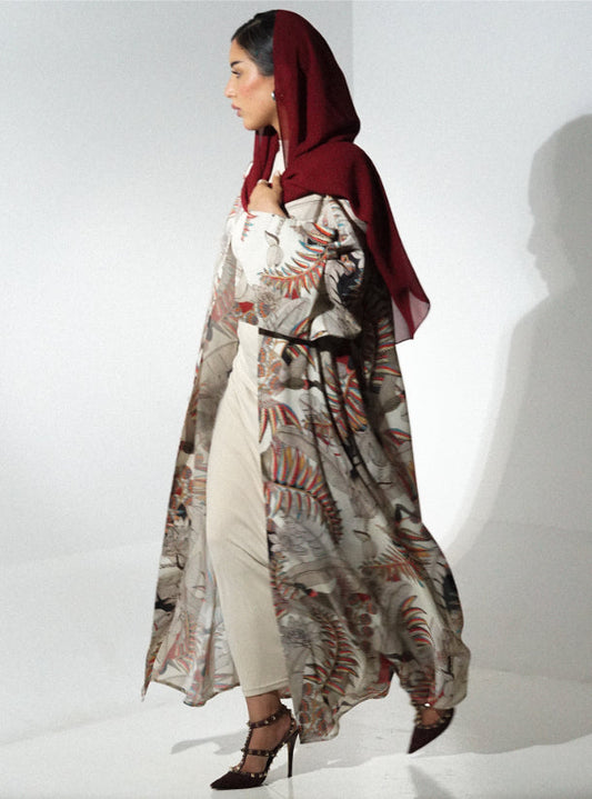 Kimono Abaya à Motifs Boho