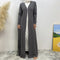 Kimono Abaya Tricoté Gris