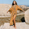 Kimono de Plage Orange Boho