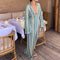Robe Kimono Colorée Tricot