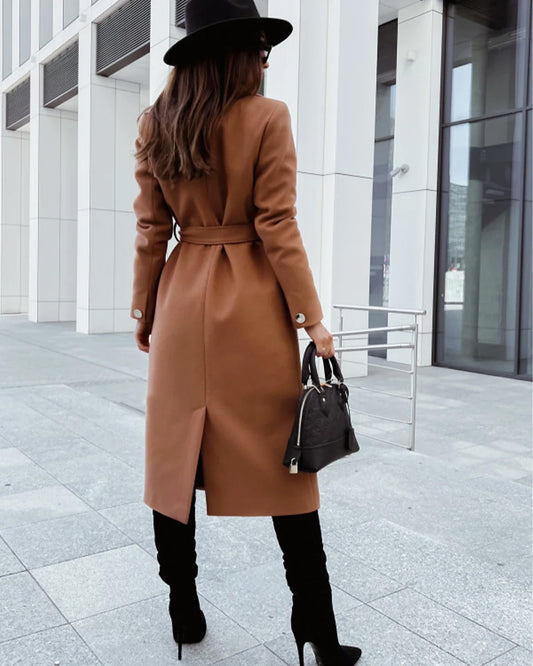 Manteau Ceinturé Kaki