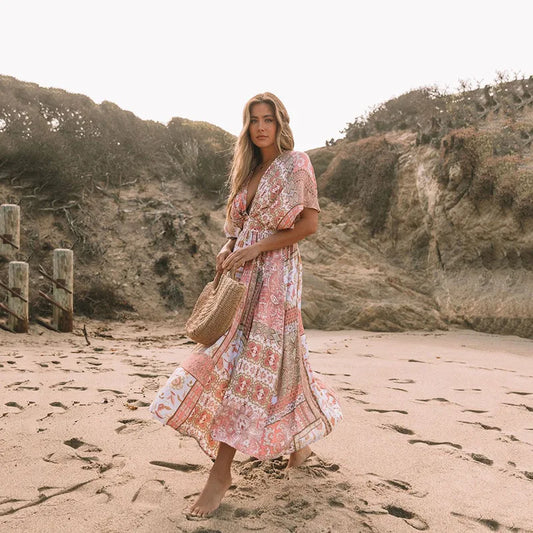 Robe Kimono Rose Sexy