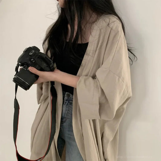 Veste Kimono Longue Respirant