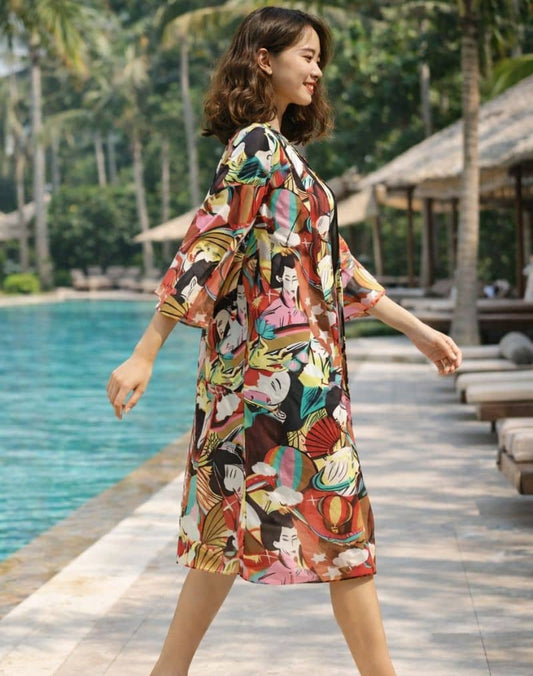 Veste Kimono Japonais Grande Taille