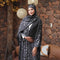 Kimono Abaya Léopard Noir