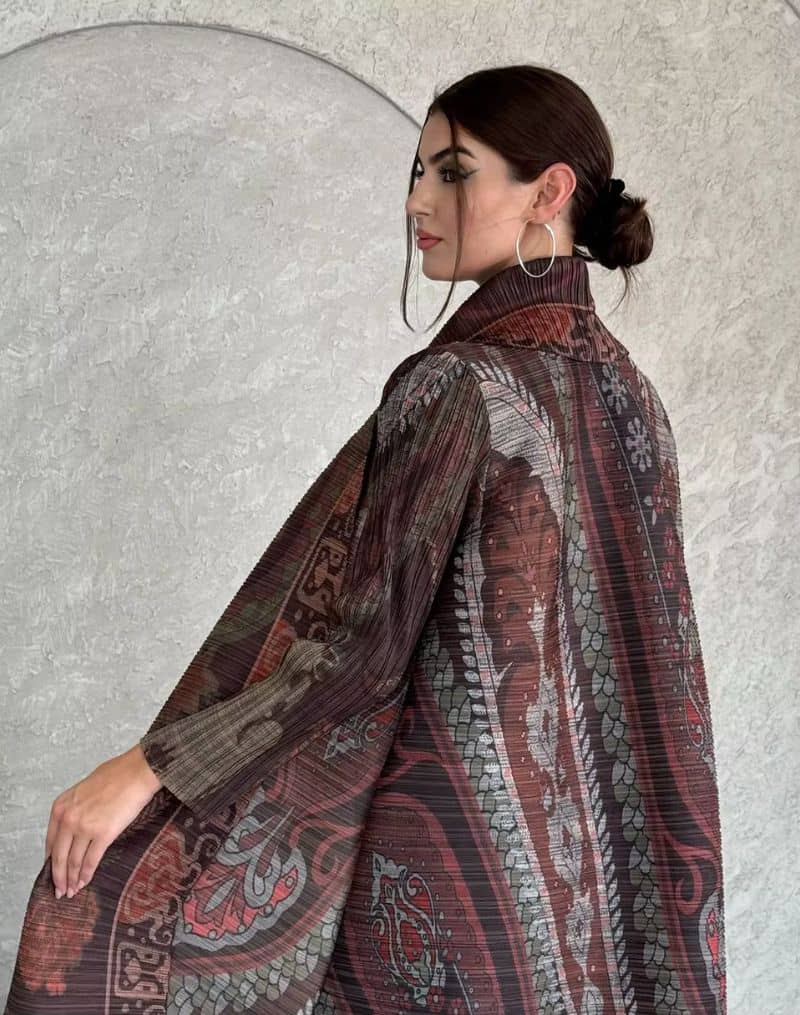 Kimono Abaya Marron Raffiné