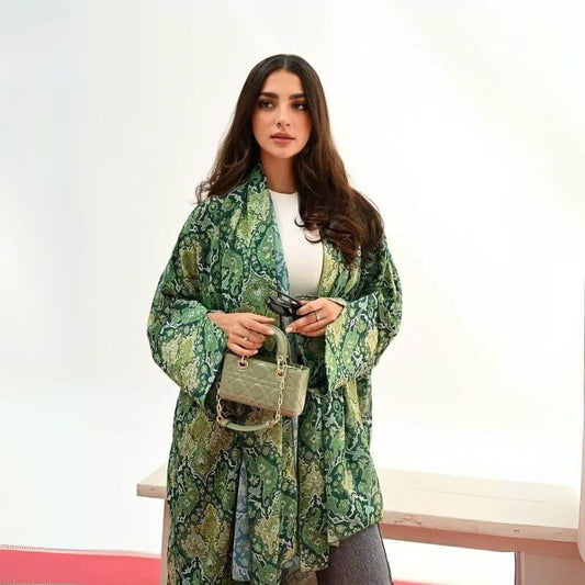 Kimono Abaya Vert Élégant