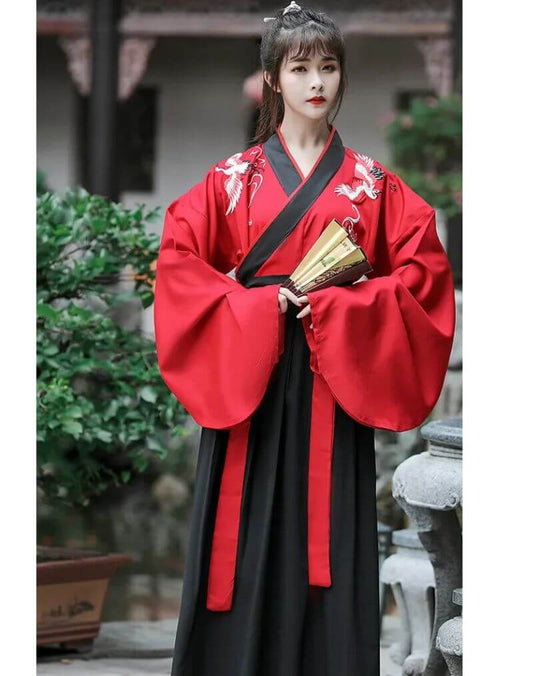 Kimono Japonais Rouge et Noir