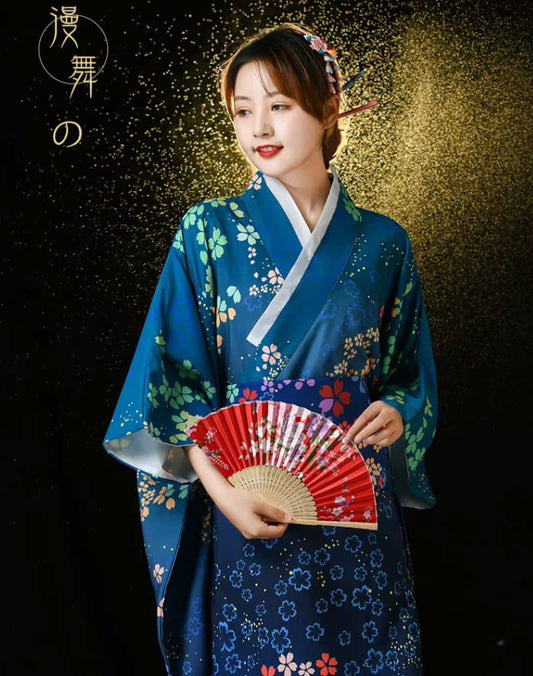 Kimono Soyeux Femme Japon