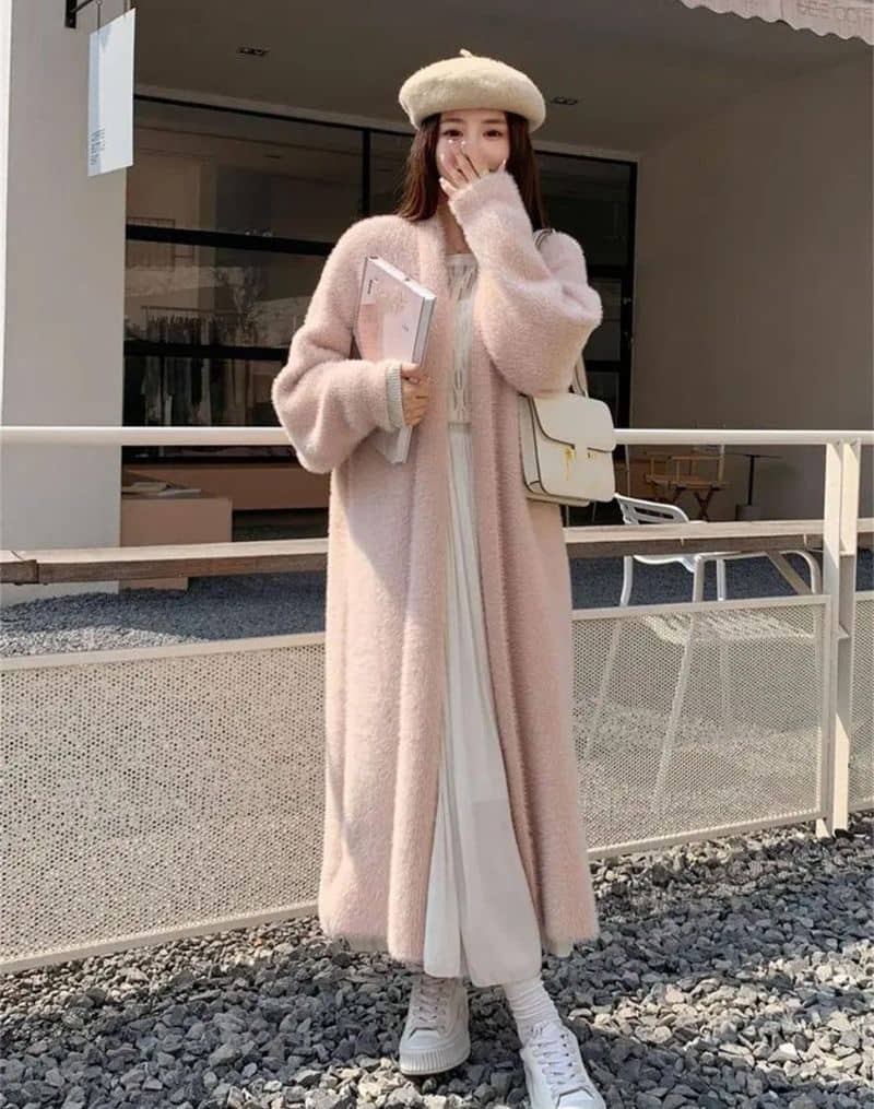 Manteau Douillet Style Kimono