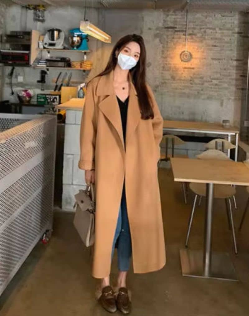 Manteau Epais Camel
