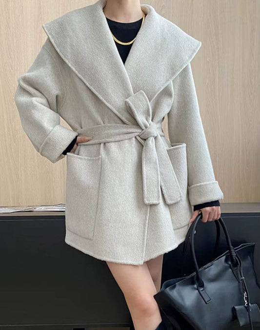 Manteau Kimono à Grand Col