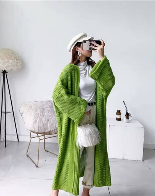 Manteau Kimono Maxi Tricot