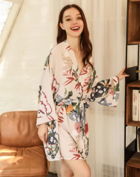 Peignoir Kimono Femme Imprimé