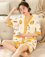 Pyjama Kimono Femme Canard - Vignette | Kimono Japon