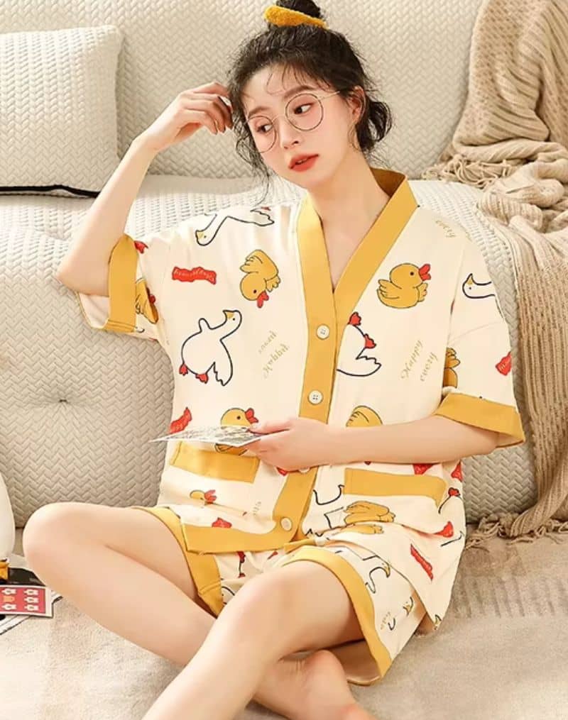 Pyjama Kimono Femme Canard