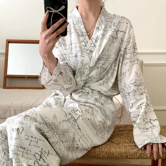 Pyjama Kimono Long Stylé