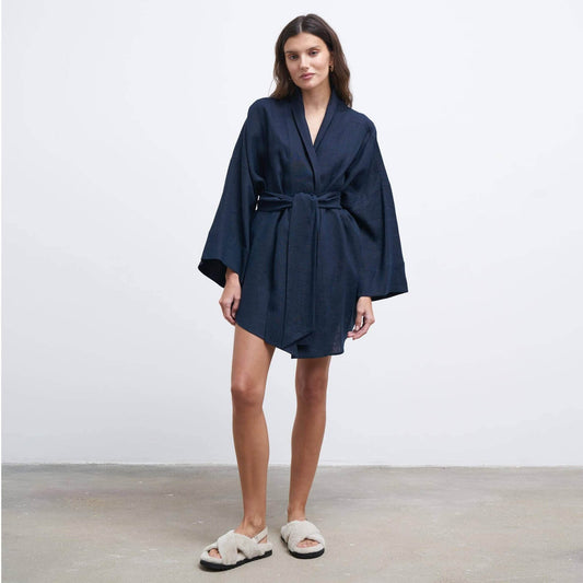 Veste Kimono Navy Blue