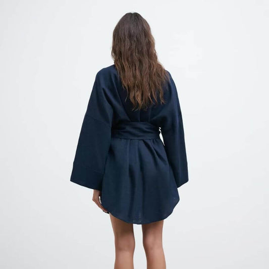 Veste Kimono Navy Blue